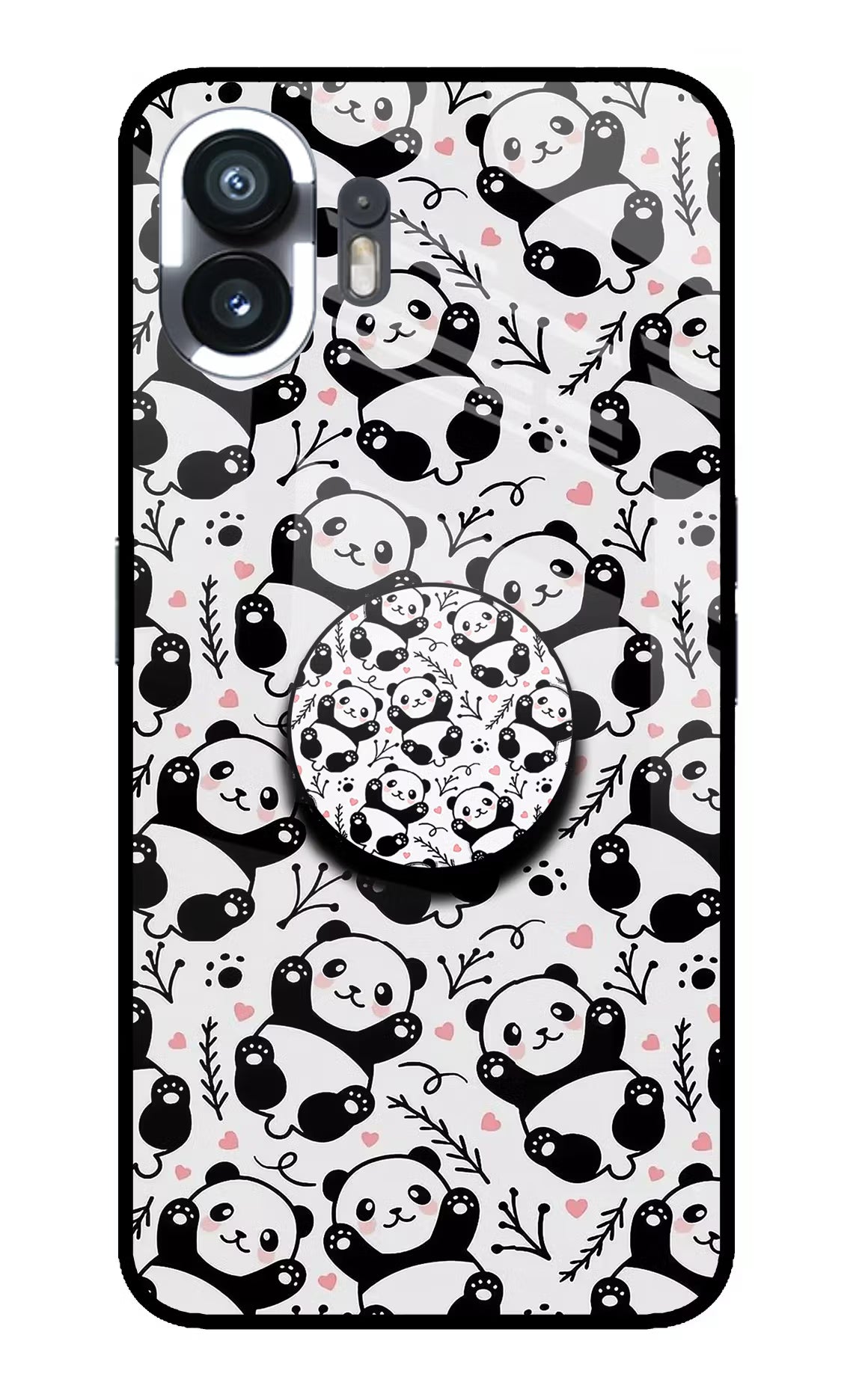 Cute Panda Nothing Phone 2 Pop Case by Casekaro