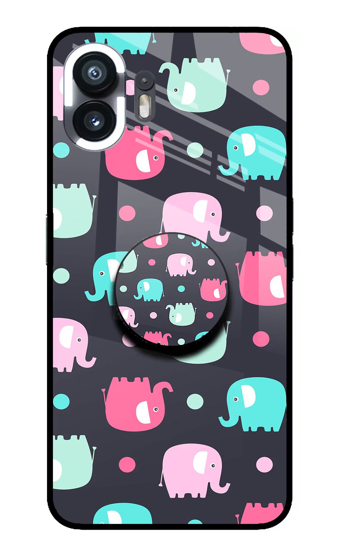 Baby Elephants Nothing Phone 2 Pop Case by Casekaro