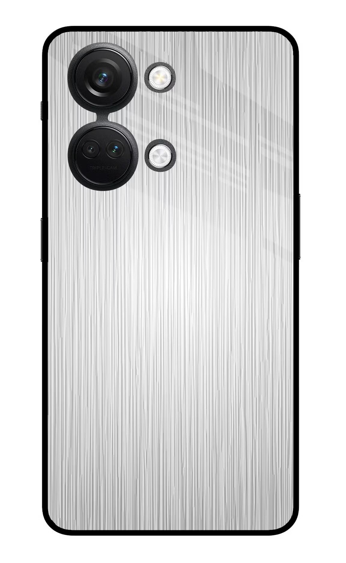 Wooden Grey Texture OnePlus Nord 3 5G Glass Case Back Cover by Casekaro