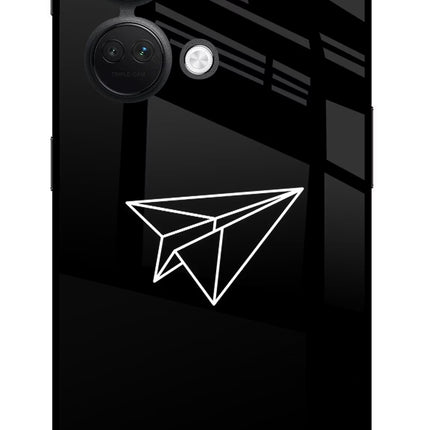 Paper Plane White OnePlus Nord 3 5G Glass Case