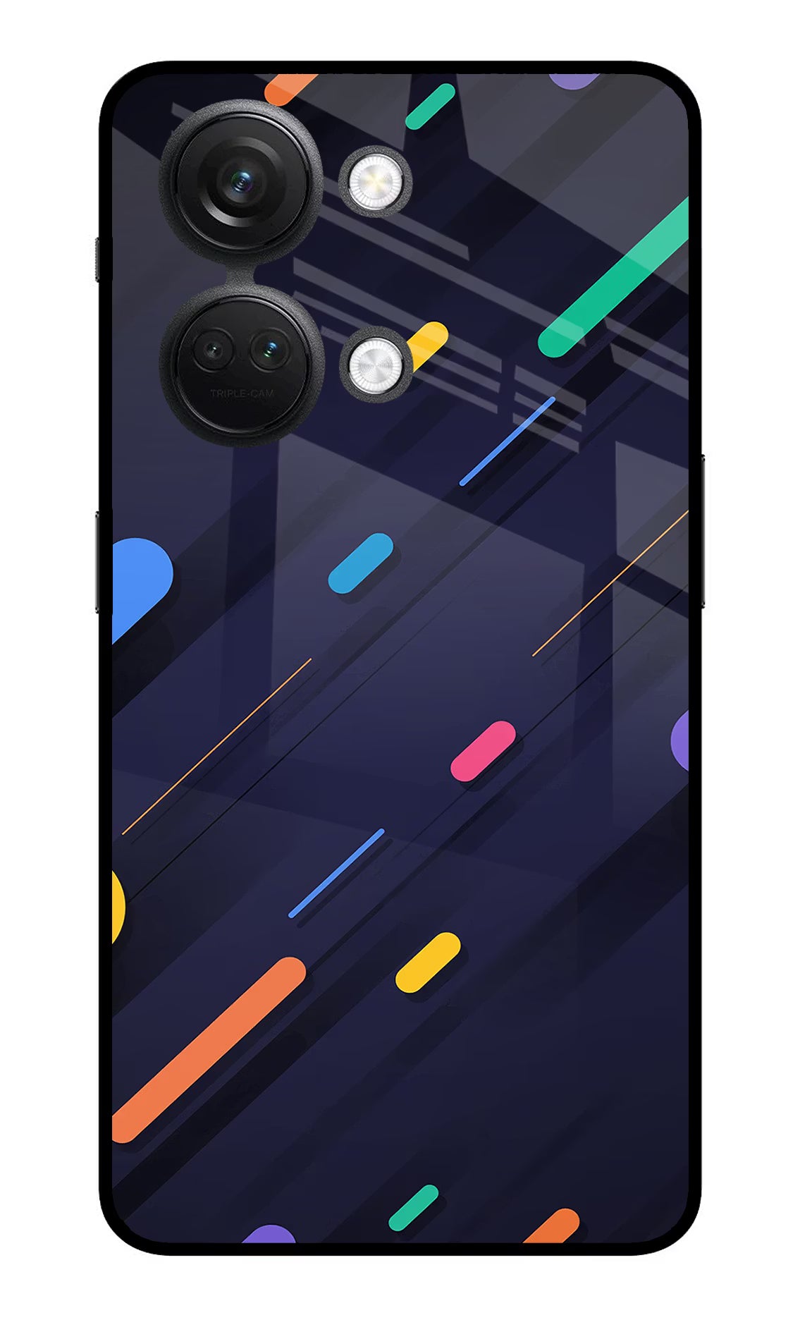 Abstract Design OnePlus Nord 3 5G Glass Case Back Cover by Casekaro