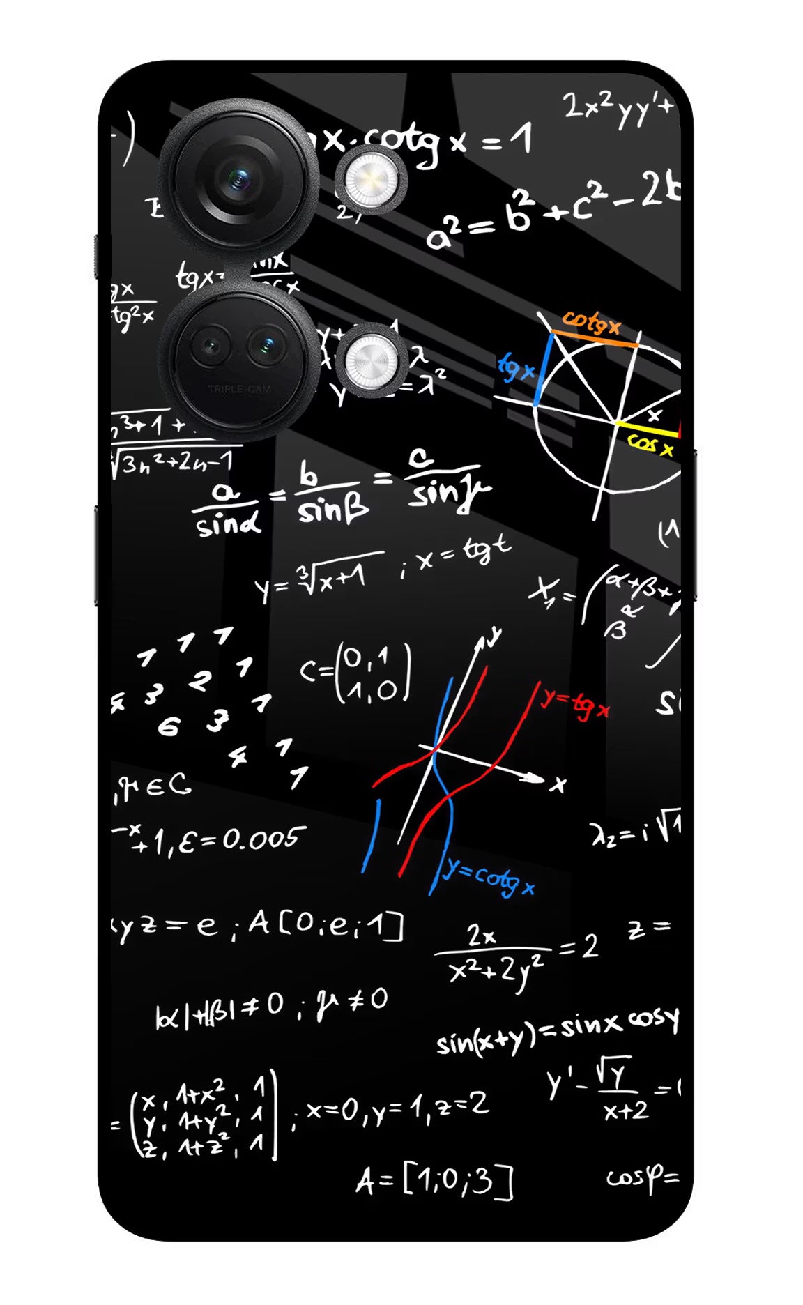 Mathematics Formula OnePlus Nord 3 5G Glass Case Back Cover by Casekaro