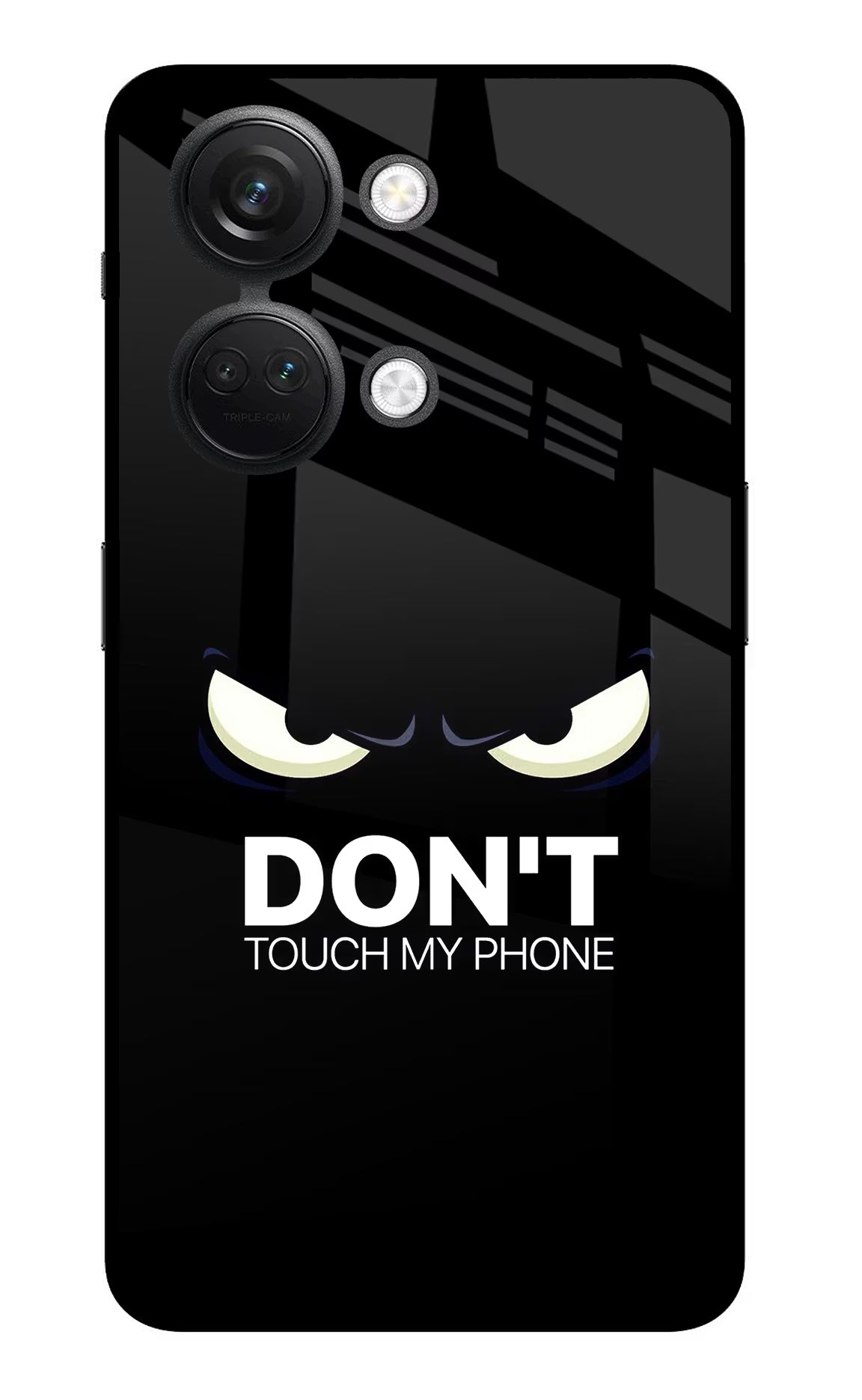 Don'T Touch My Phone OnePlus Nord 3 5G Glass Case Back Cover by Casekaro