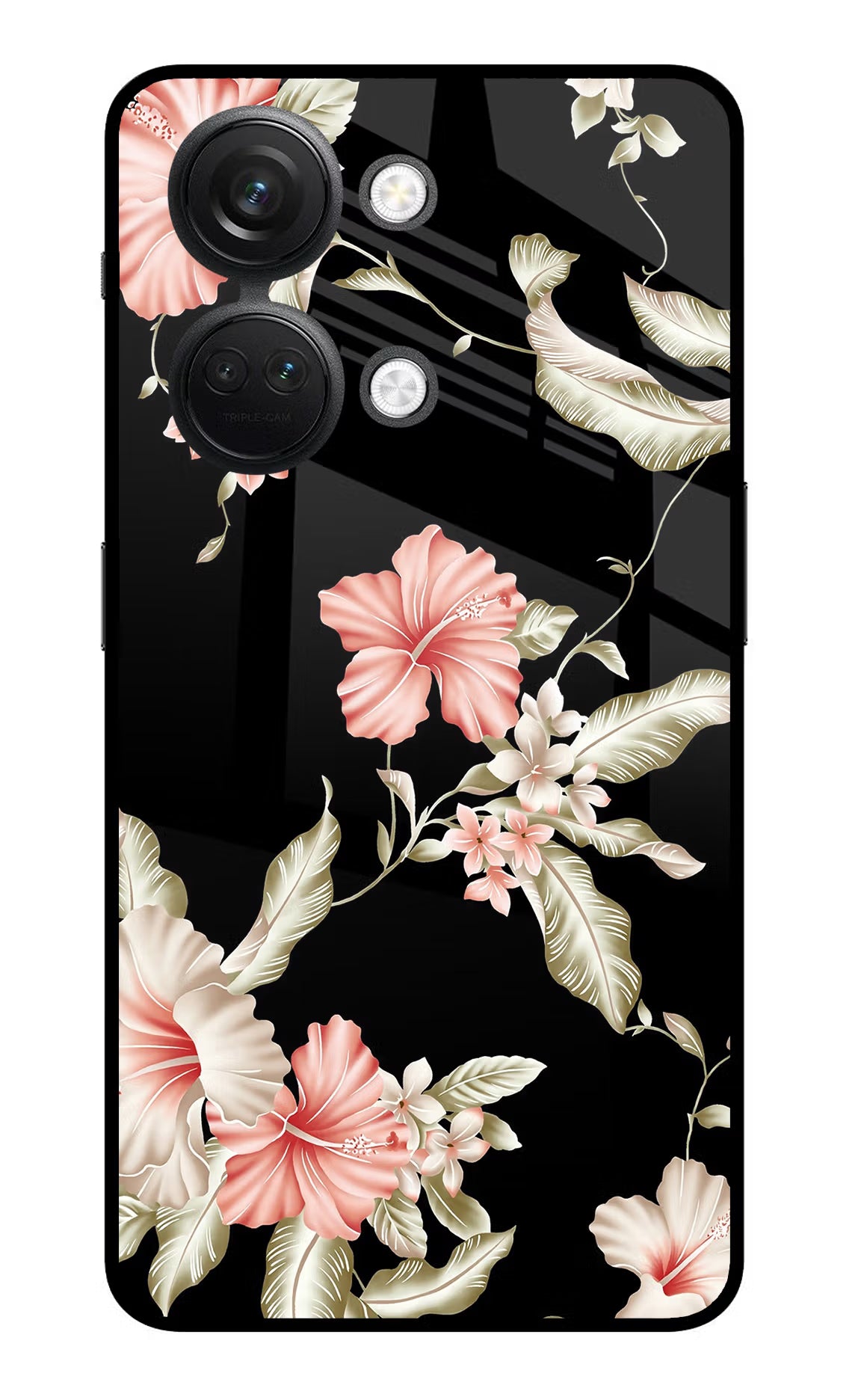 Flowers OnePlus Nord 3 5G Glass Case Back Cover by Casekaro