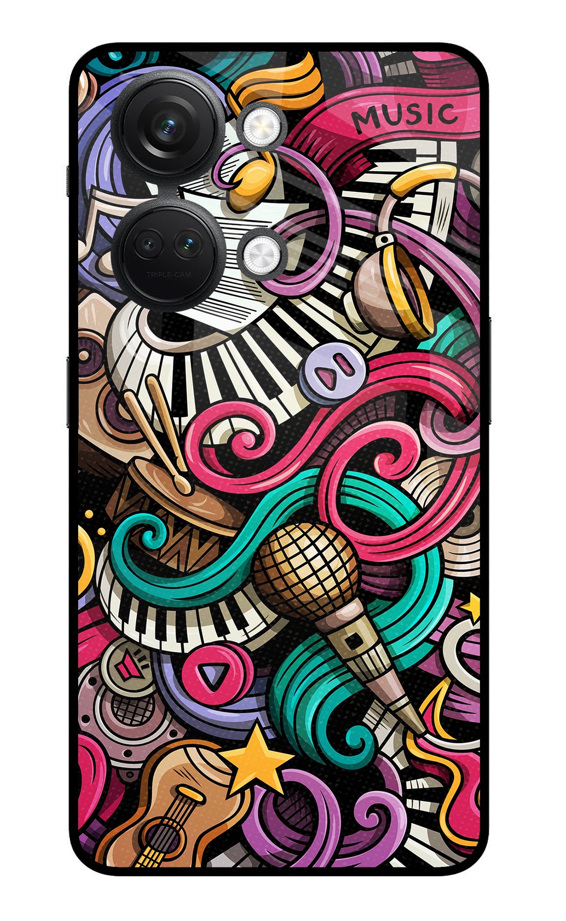 Music Abstract OnePlus Nord 3 5G Glass Case