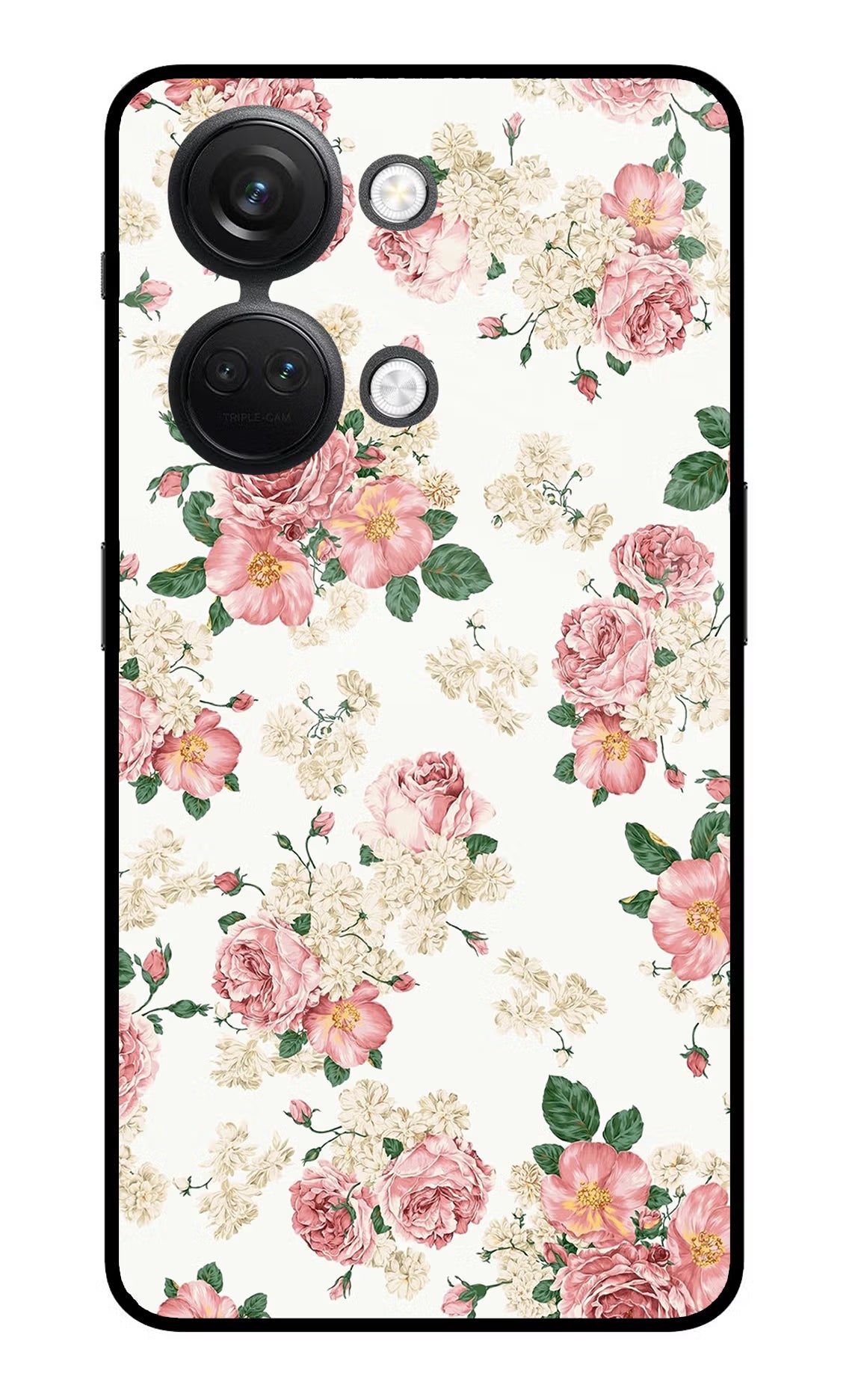 Flowers OnePlus Nord 3 5G Glass Case Back Cover by Casekaro