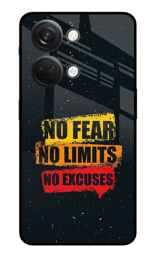 No Fear No Limits No Excuse OnePlus Nord 3 5G Glass Case