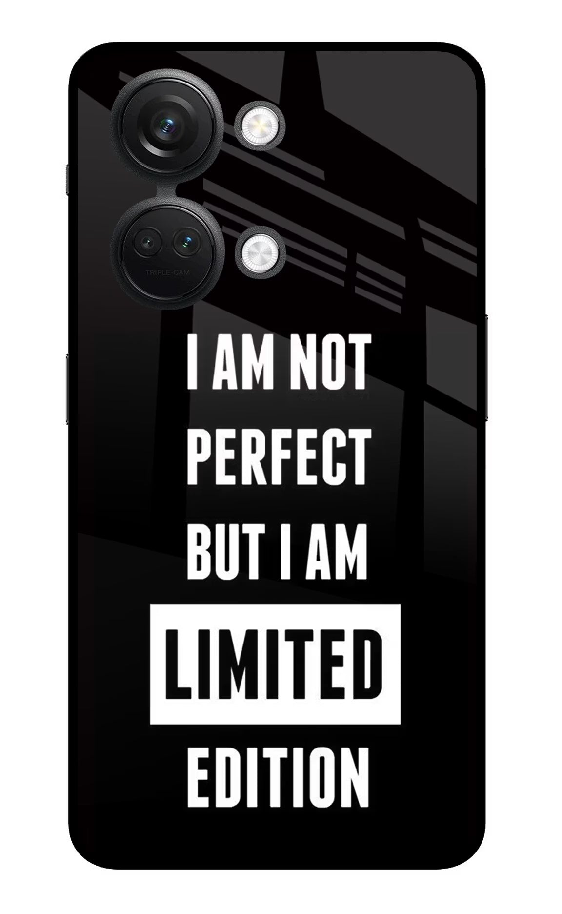 I Am Not Perfect But I Am Limited Edition OnePlus Nord 3 5G Glass Case Back Cover by Casekaro