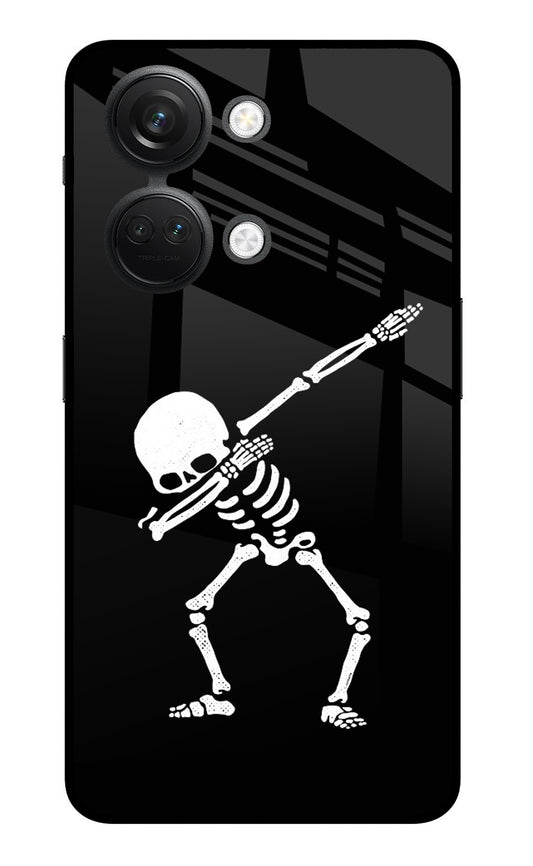 Dabbing Skeleton Art OnePlus Nord 3 5G Glass Case