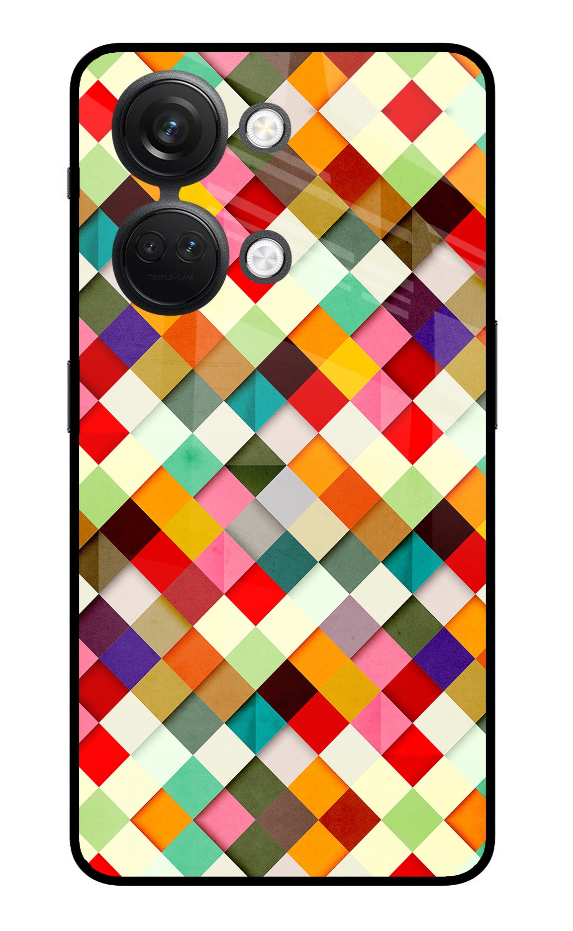 Geometric Abstract Colorful OnePlus Nord 3 5G Glass Case