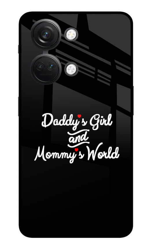 Daddy's Girl and Mommy's World OnePlus Nord 3 5G Glass Case