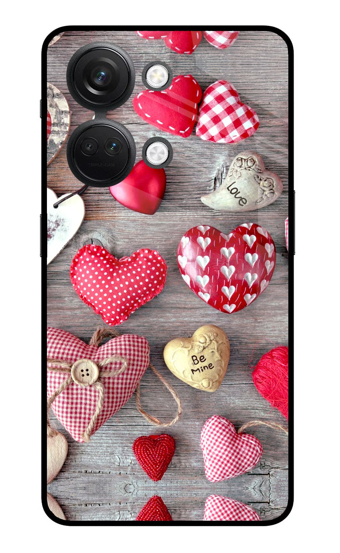Love Wallpaper OnePlus Nord 3 5G Glass Case Back Cover by Casekaro