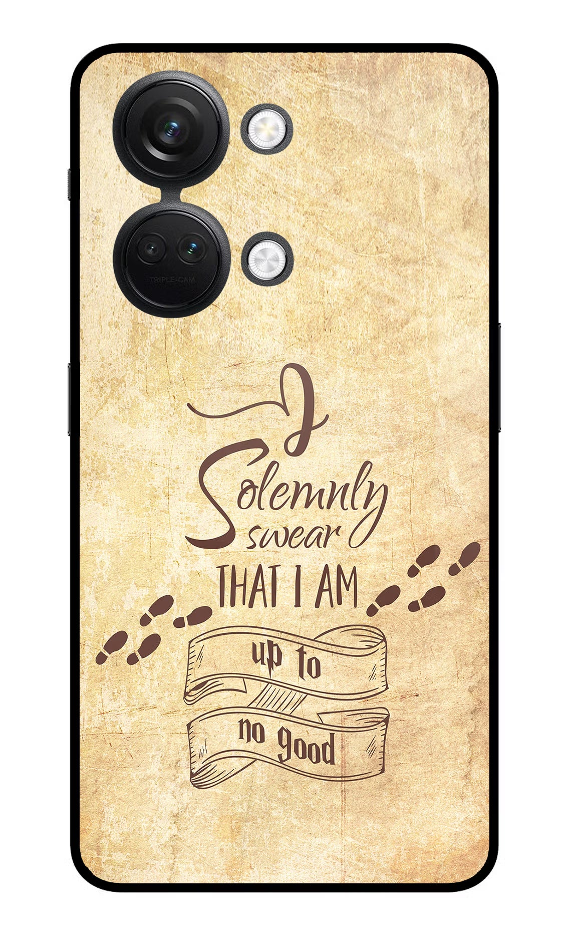 I Solemnly swear that i up to no good OnePlus Nord 3 5G Glass Case Back Cover by Casekaro