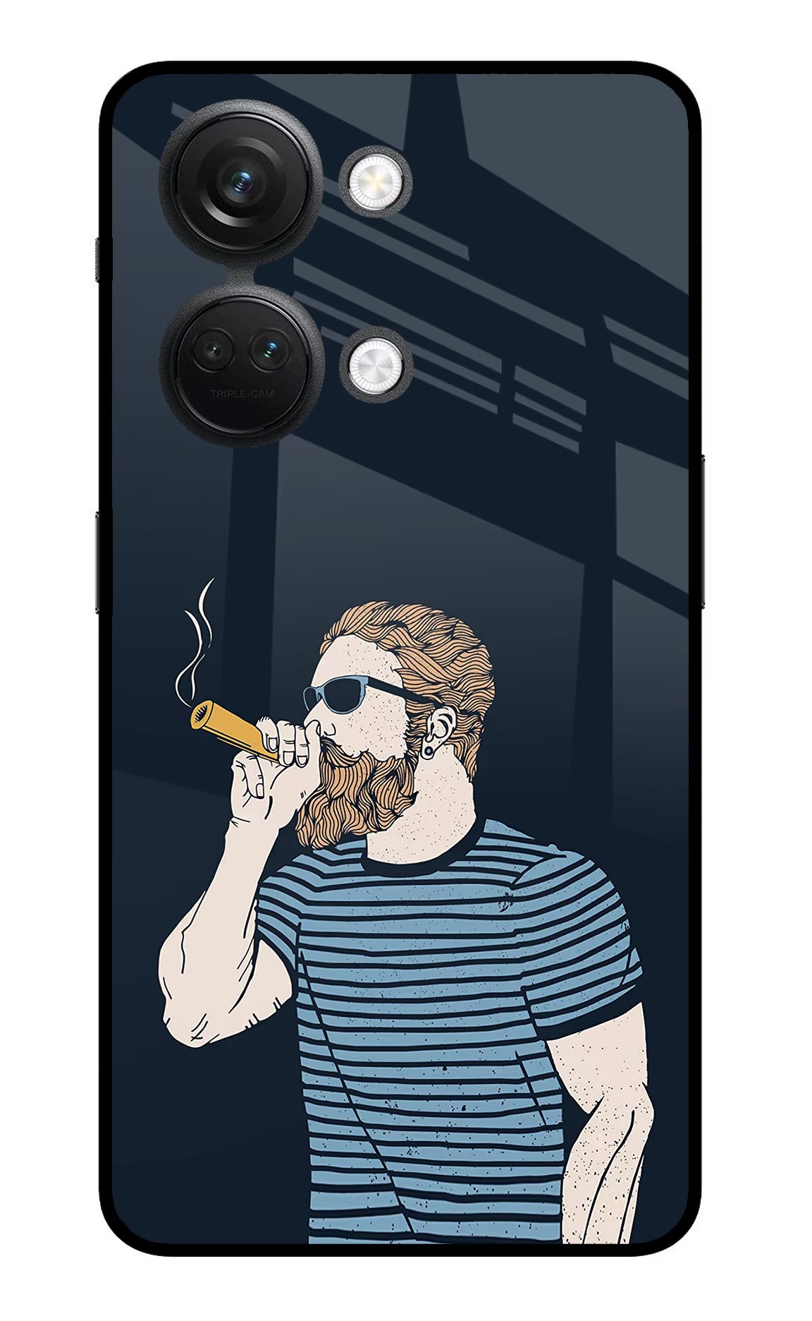 Smoking OnePlus Nord 3 5G Glass Case Back Cover by Casekaro