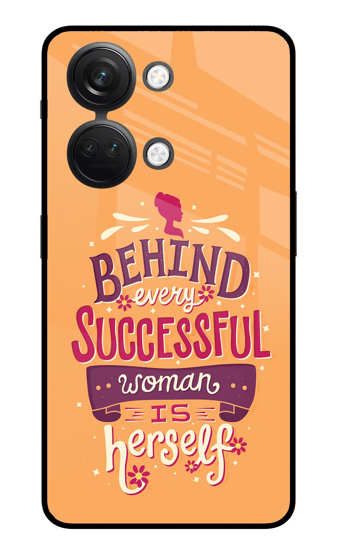 Behind Every Successful Woman There Is Herself OnePlus Nord 3 5G Glass Case