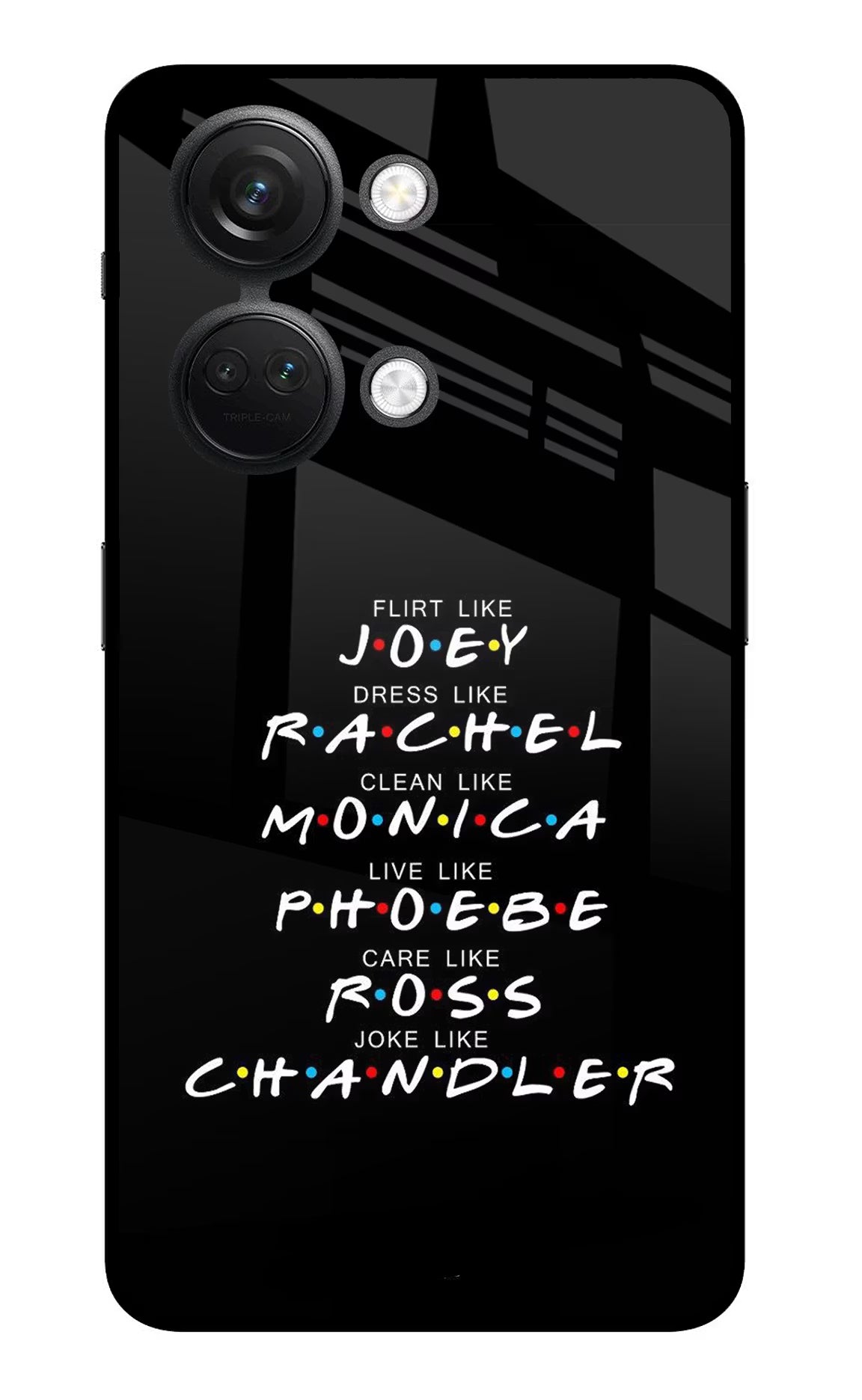 FRIENDS Character OnePlus Nord 3 5G Glass Case Back Cover by Casekaro
