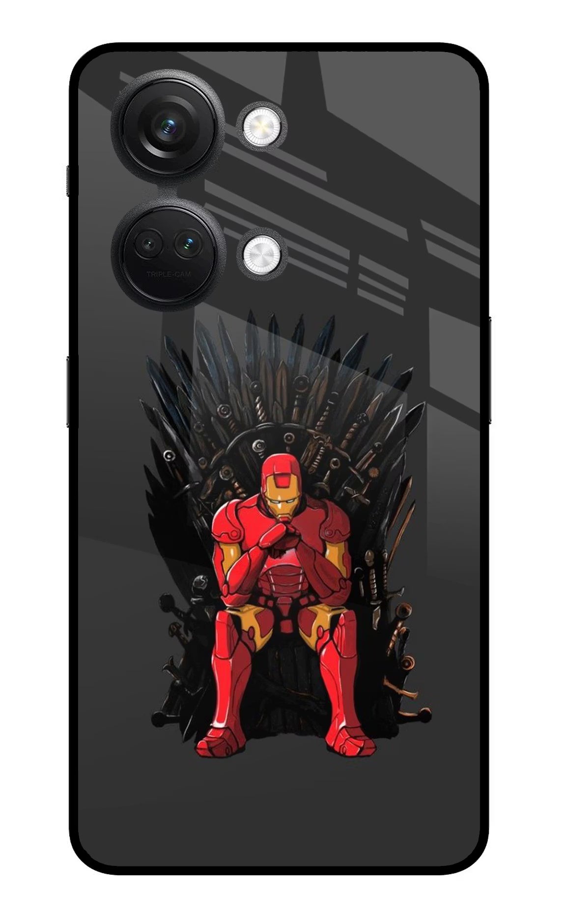 Ironman Throne OnePlus Nord 3 5G Glass Case Back Cover by Casekaro