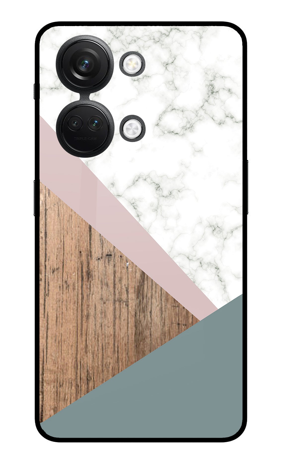 Marble wood Abstract OnePlus Nord 3 5G Glass Case