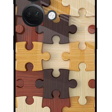 Wooden Puzzle OnePlus Nord 3 5G Glass Case