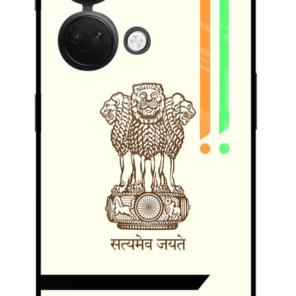 Satyamev Jayate Brown Logo OnePlus Nord 3 5G Glass Case