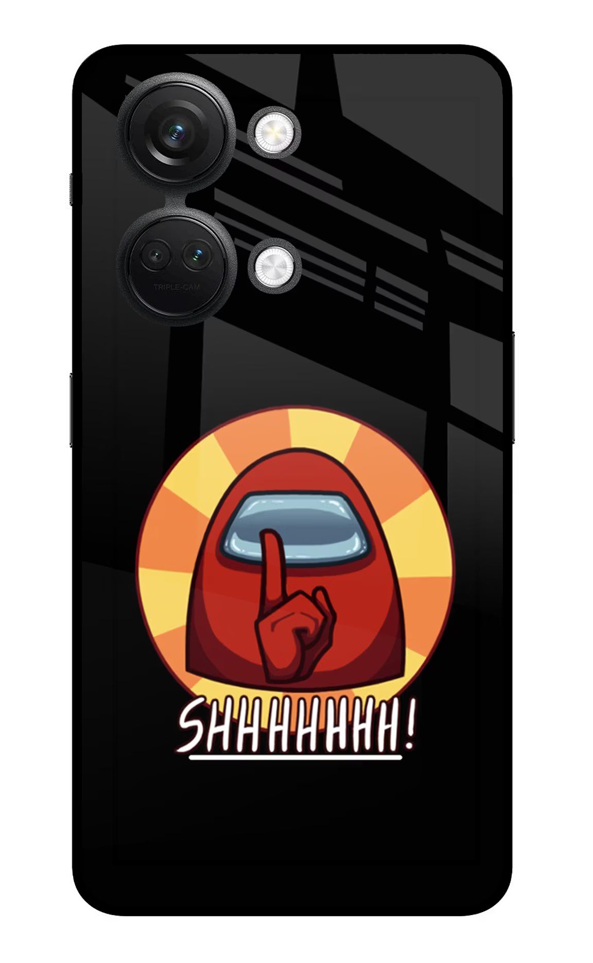 Among Us Shhh! OnePlus Nord 3 5G Glass Case Back Cover by Casekaro