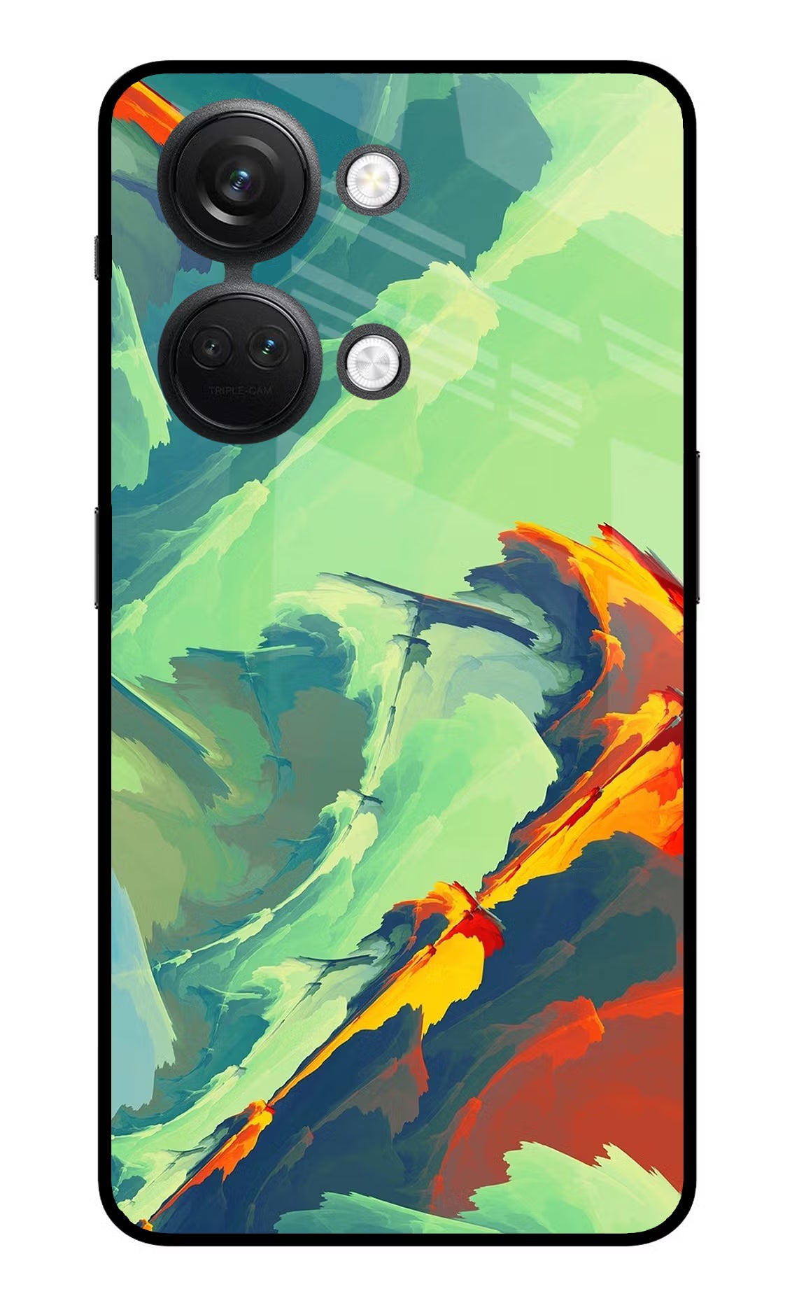 Paint Art OnePlus Nord 3 5G Glass Case Back Cover by Casekaro