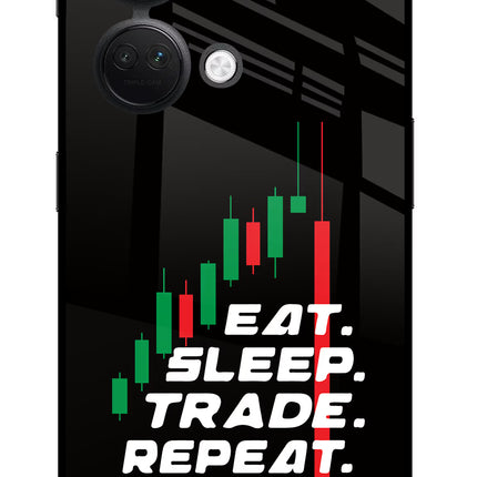 Eat Sleep Trade Repeat OnePlus Nord 3 5G Glass Case
