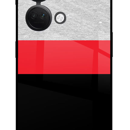Tri Color Pattern OnePlus Nord 3 5G Glass Case