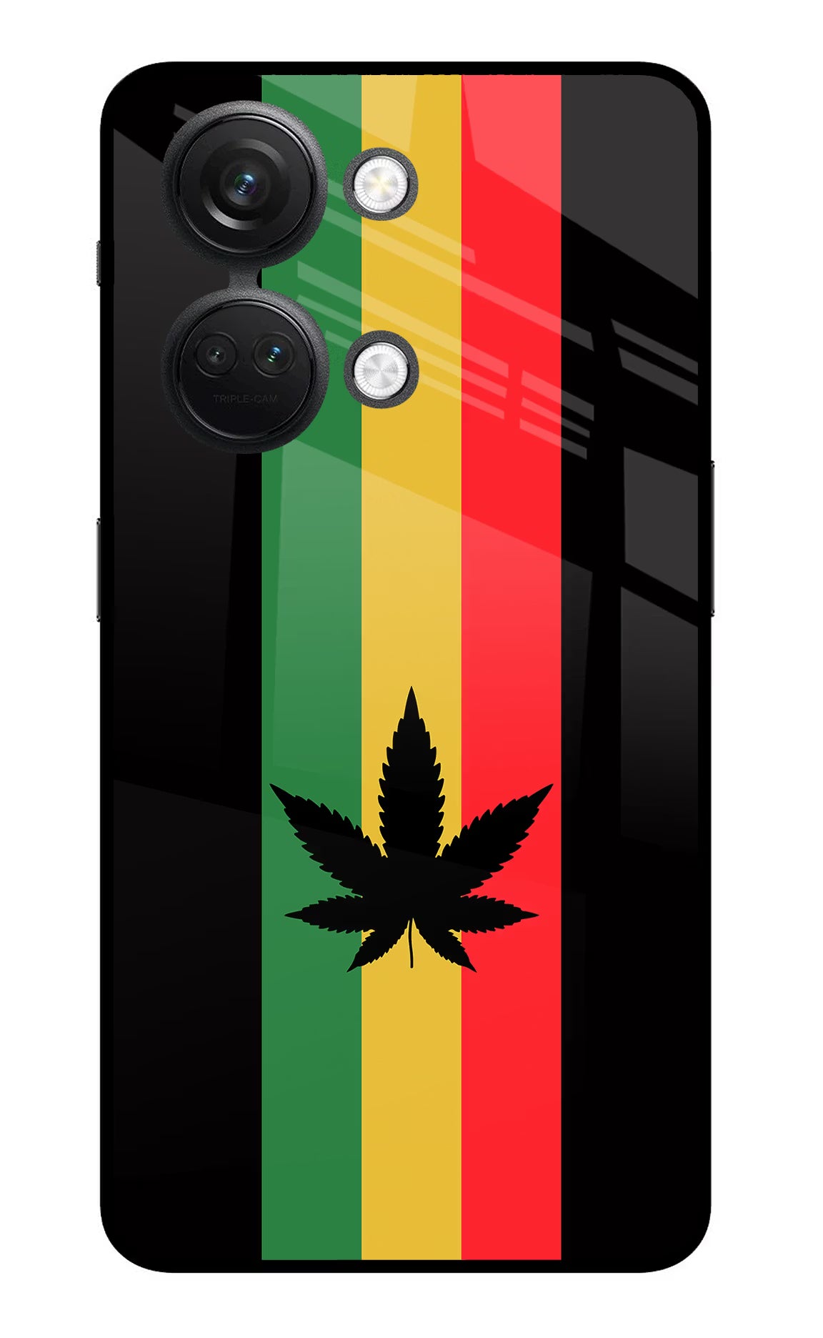 Weed Flag OnePlus Nord 3 5G Glass Case Back Cover by Casekaro