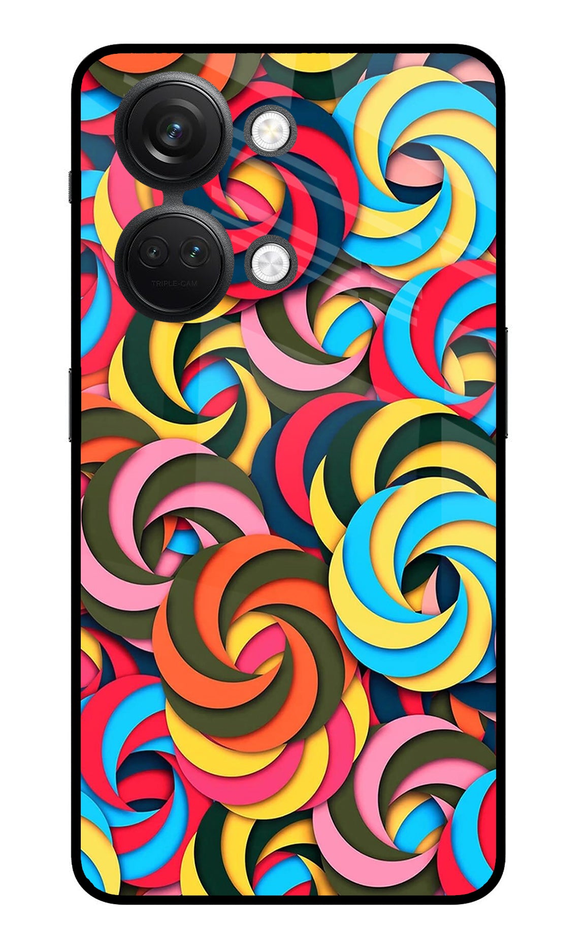 Spiral Pattern OnePlus Nord 3 5G Glass Case