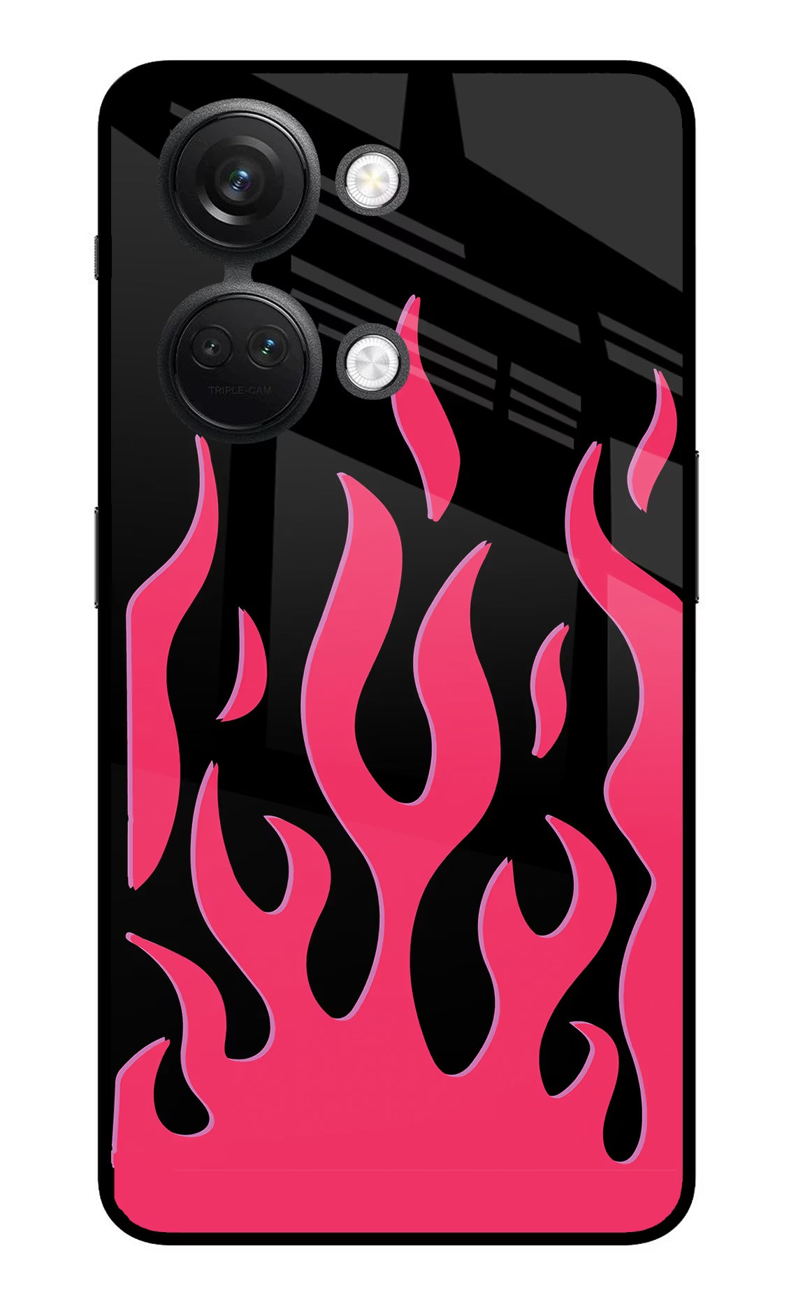 Fire Flames OnePlus Nord 3 5G Glass Case Back Cover by Casekaro