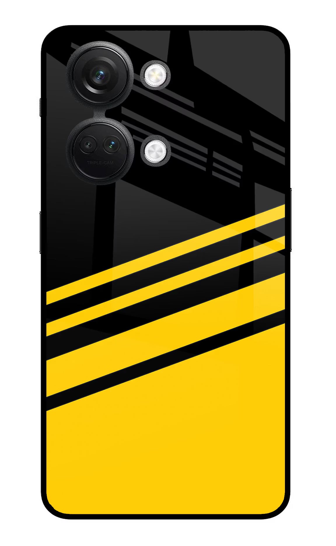 Yellow Shades OnePlus Nord 3 5G Glass Case Back Cover by Casekaro