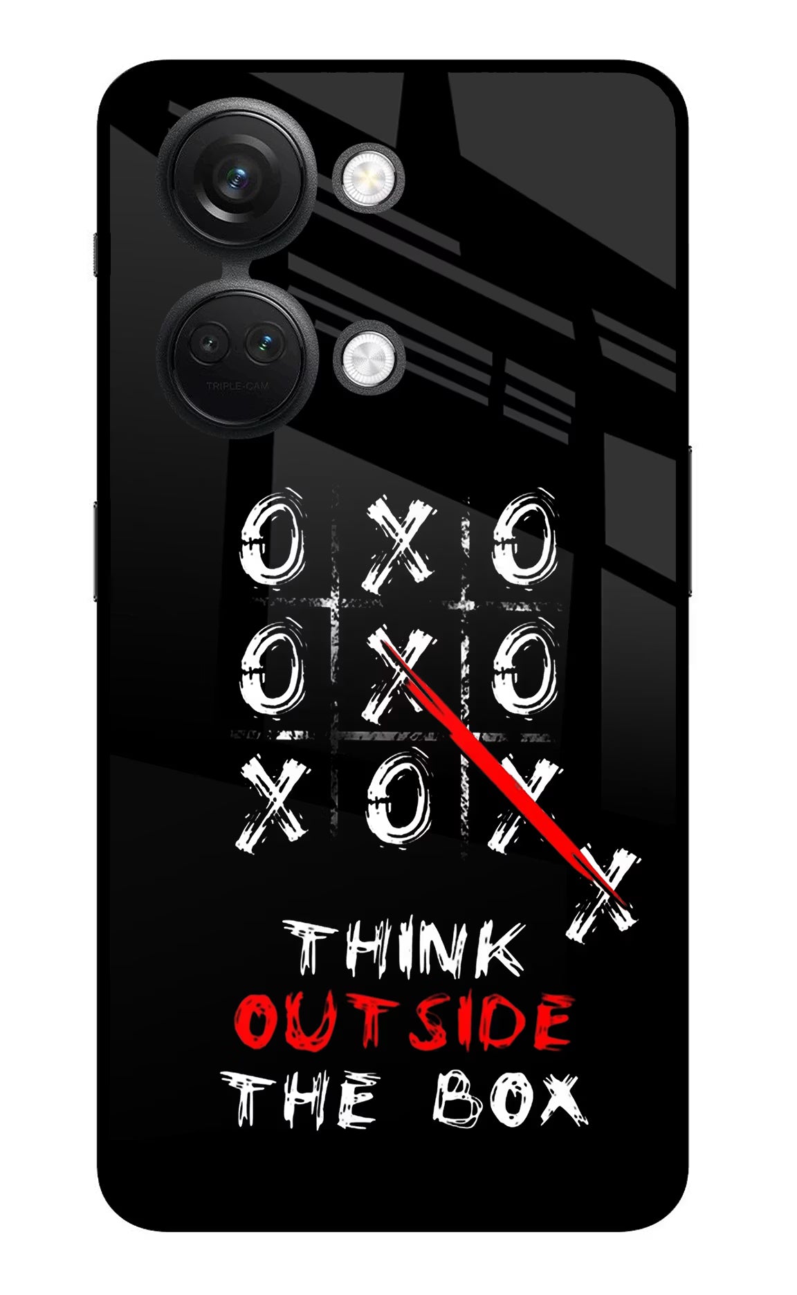 Think out of the BOX OnePlus Nord 3 5G Glass Case Back Cover by Casekaro
