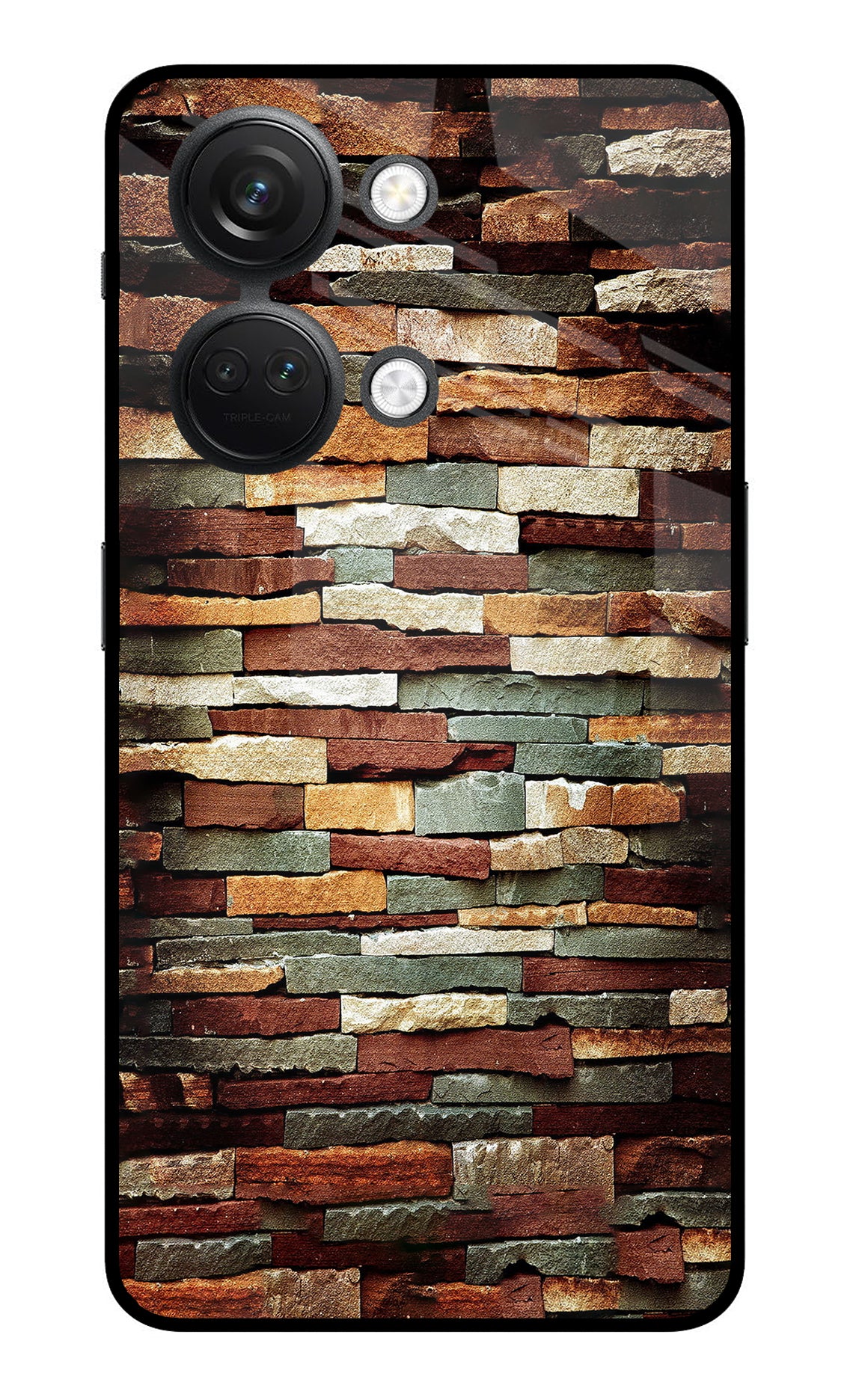 Bricks Pattern OnePlus Nord 3 5G Glass Case