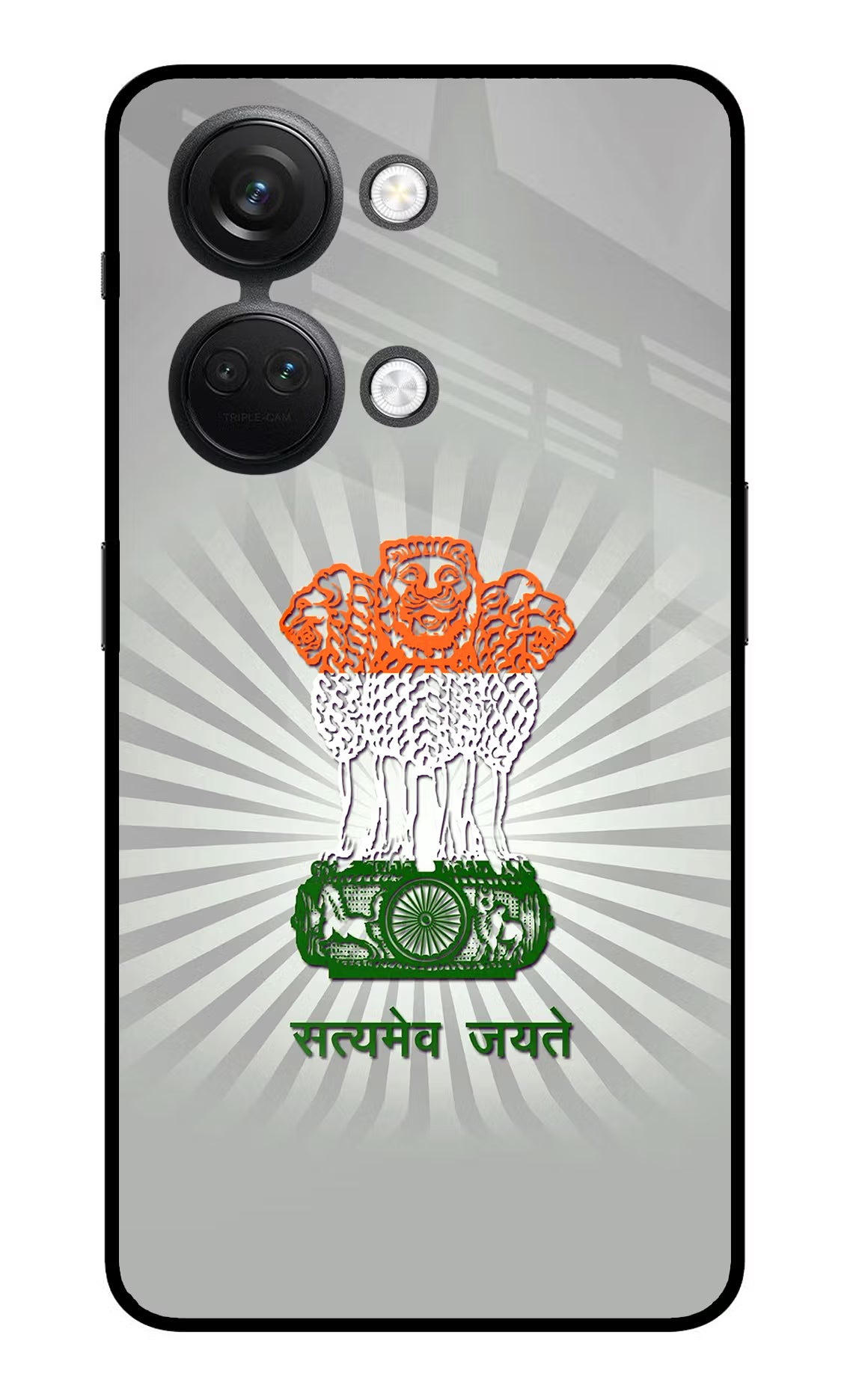 Satyamev Jayate Art OnePlus Nord 3 5G Glass Case Back Cover by Casekaro