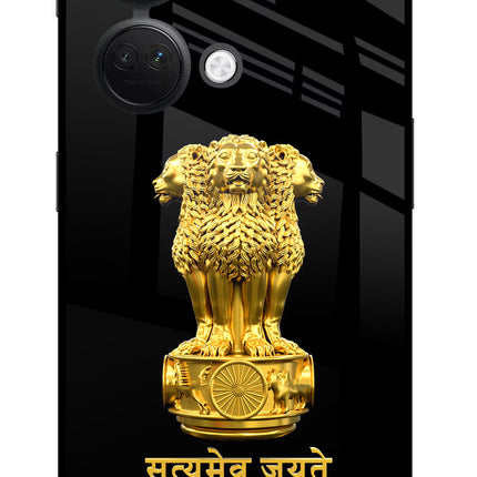 Satyamev Jayate Golden OnePlus Nord 3 5G Glass Case