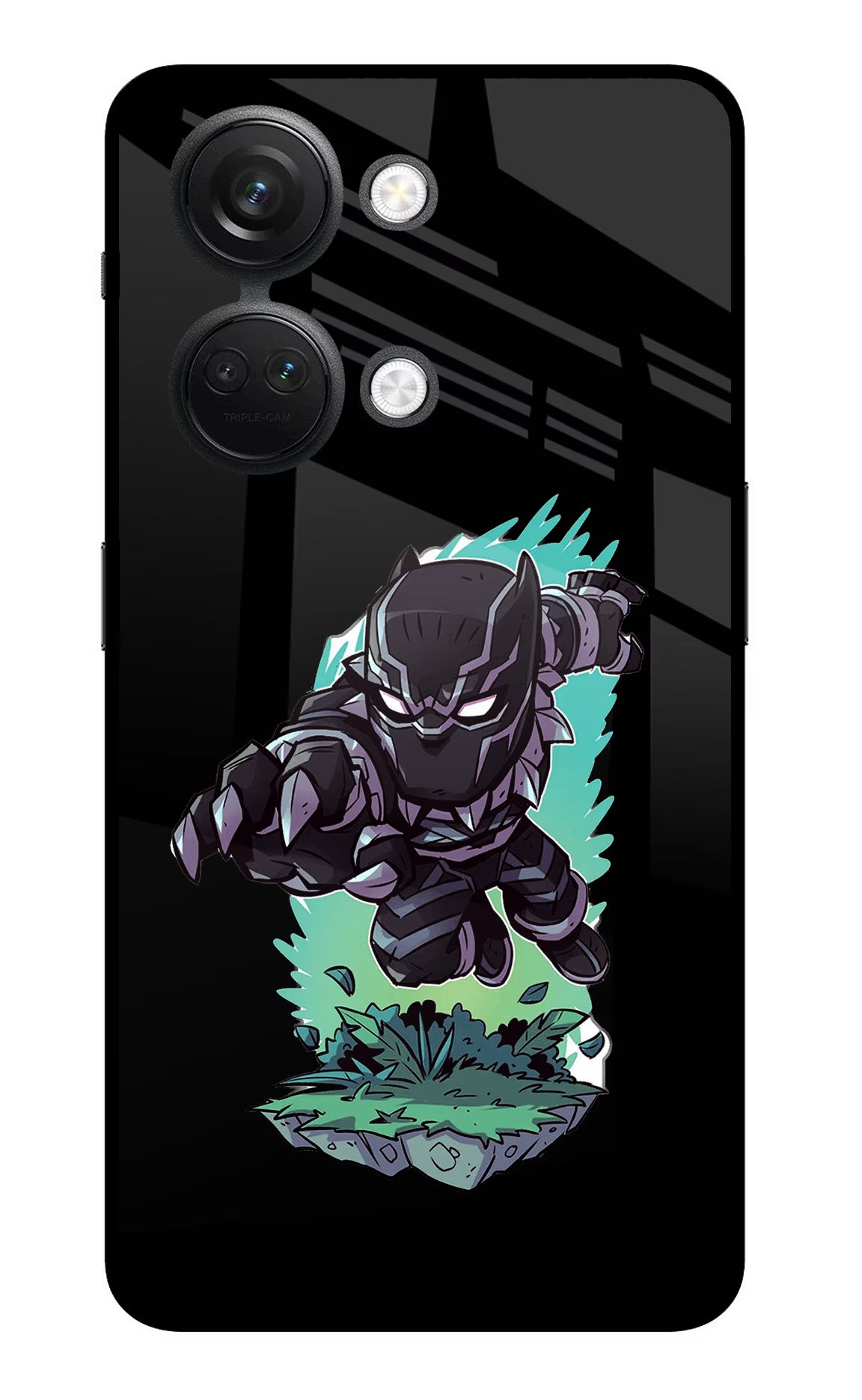 Black Panther OnePlus Nord 3 5G Glass Case Back Cover by Casekaro
