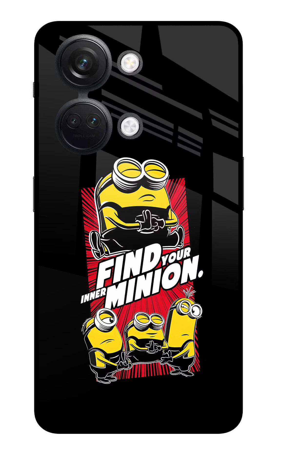 Find your inner Minion OnePlus Nord 3 5G Glass Case Back Cover by Casekaro