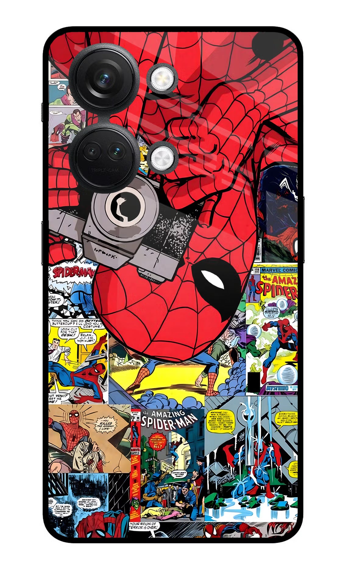 Spider Man OnePlus Nord 3 5G Glass Case Back Cover by Casekaro