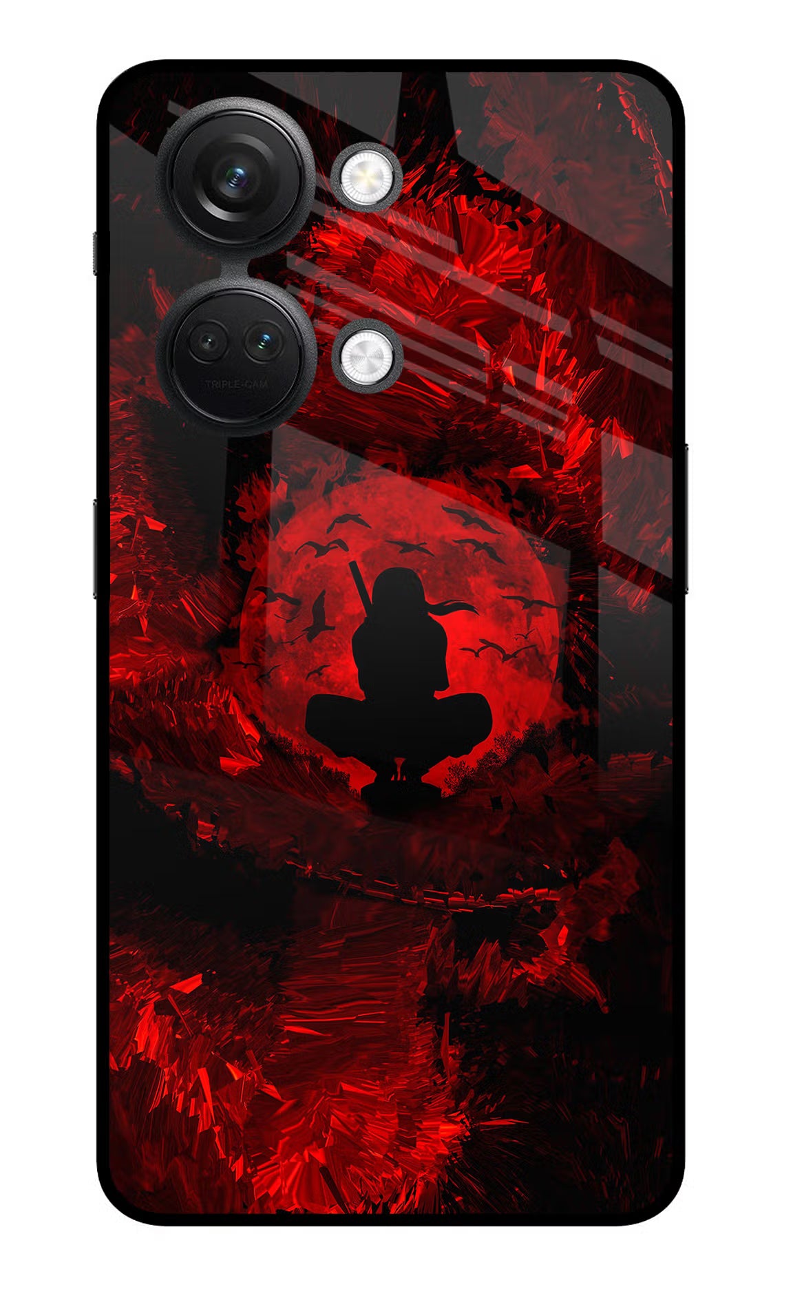 Itachi Uchiha OnePlus Nord 3 5G Glass Case Back Cover by Casekaro