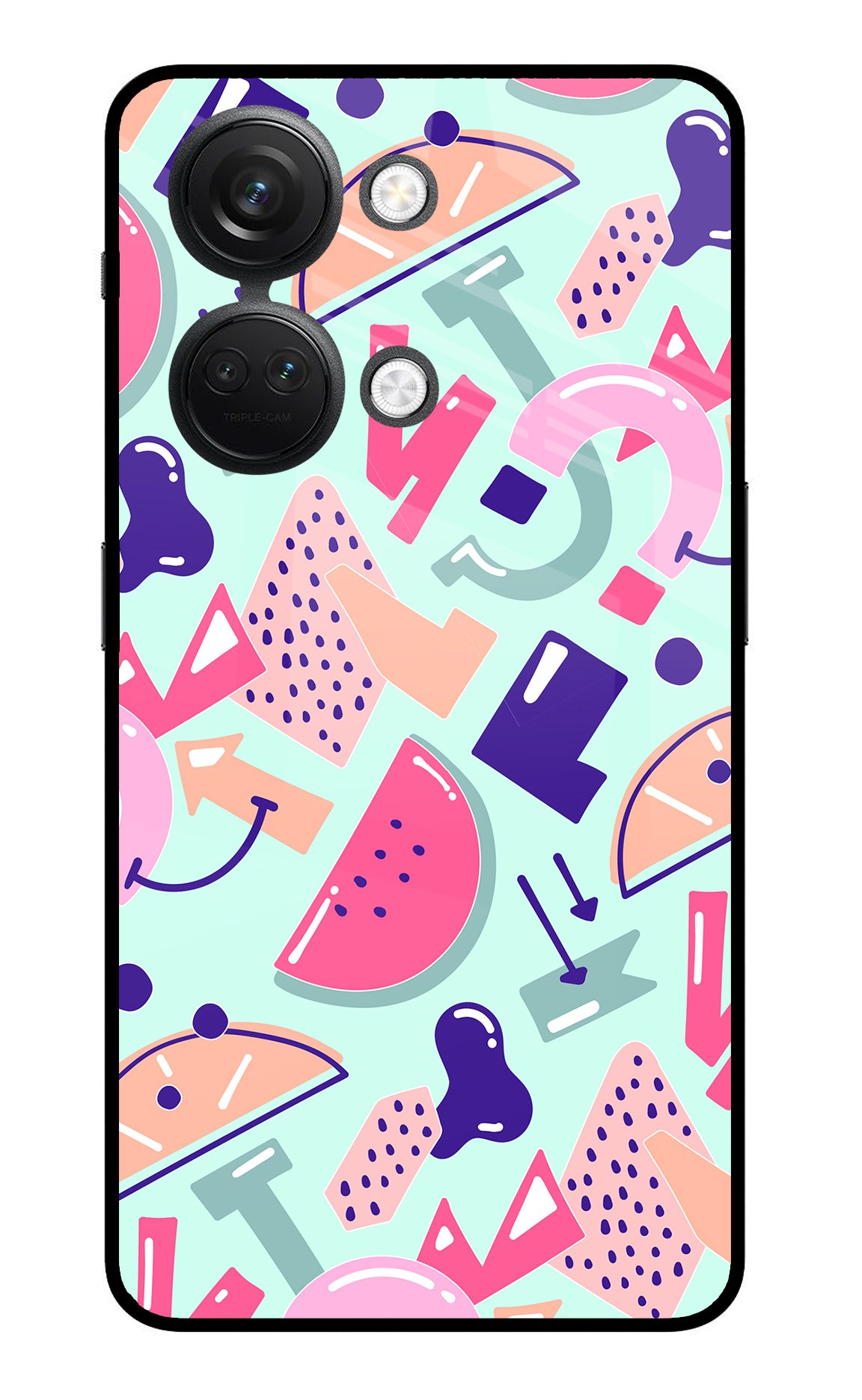 Doodle Pattern OnePlus Nord 3 5G Glass Case