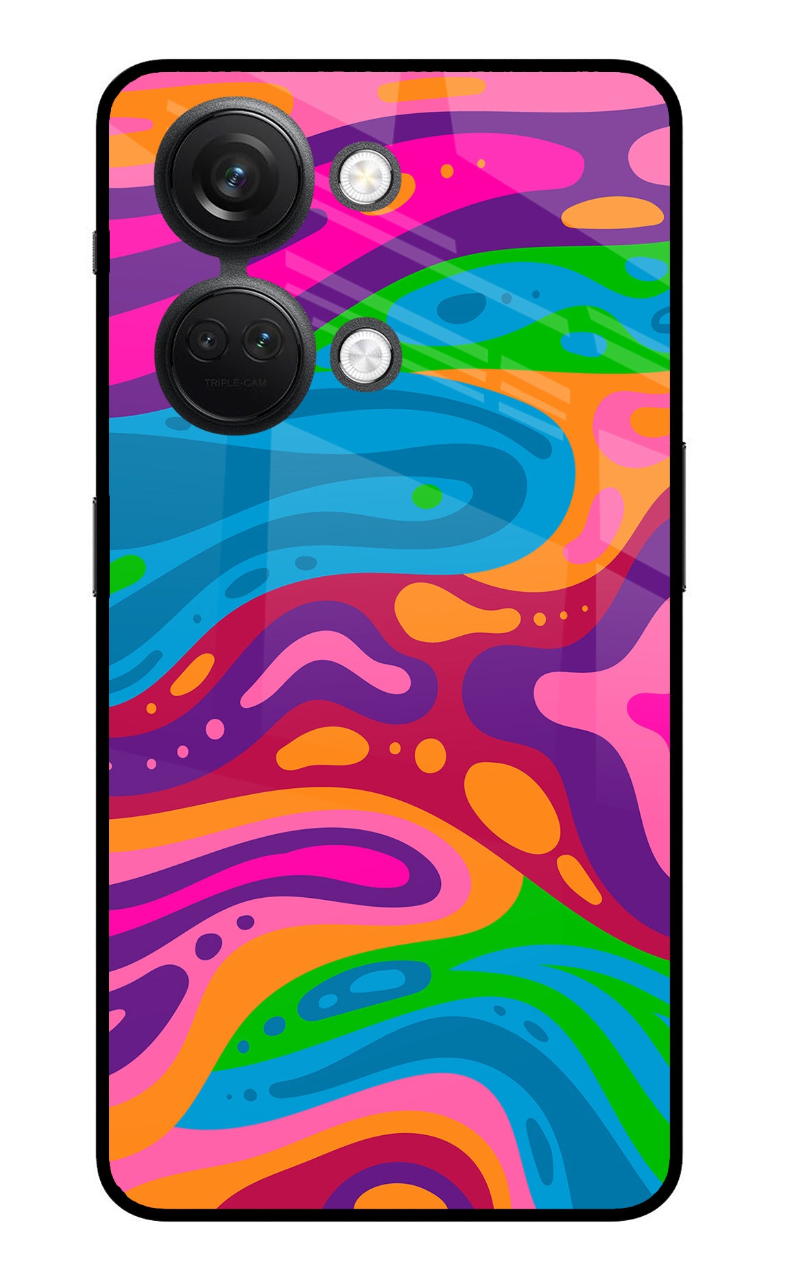 Trippy Pattern OnePlus Nord 3 5G Glass Case