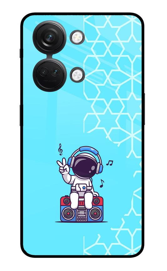 Cute Astronaut Chilling OnePlus Nord 3 5G Glass Case