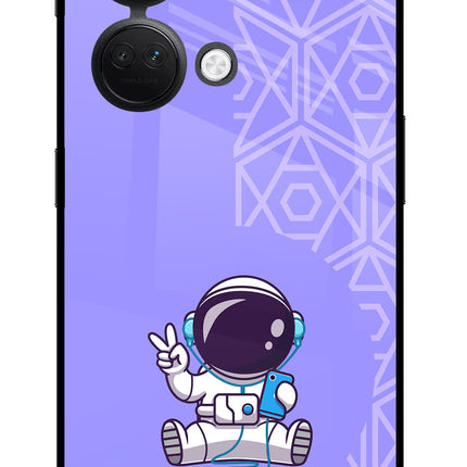 Cute Astronaut Chilling OnePlus Nord 3 5G Glass Case