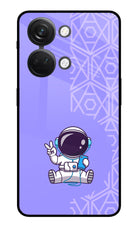 Cute Astronaut Chilling OnePlus Nord 3 5G Glass Case