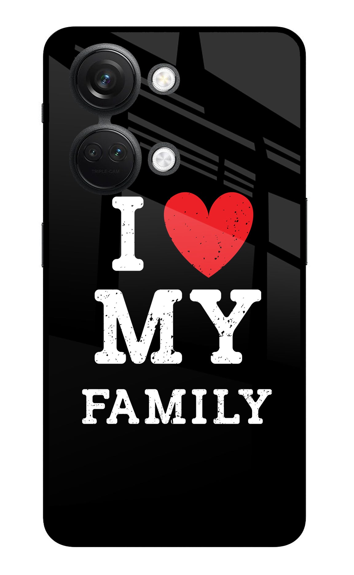 I Love My Family OnePlus Nord 3 5G Glass Case