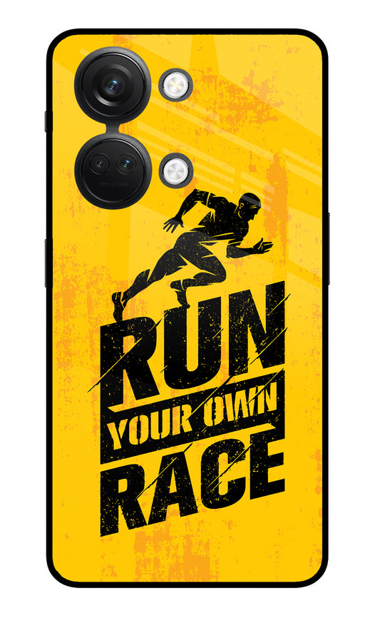 Run Your Own Race OnePlus Nord 3 5G Glass Case