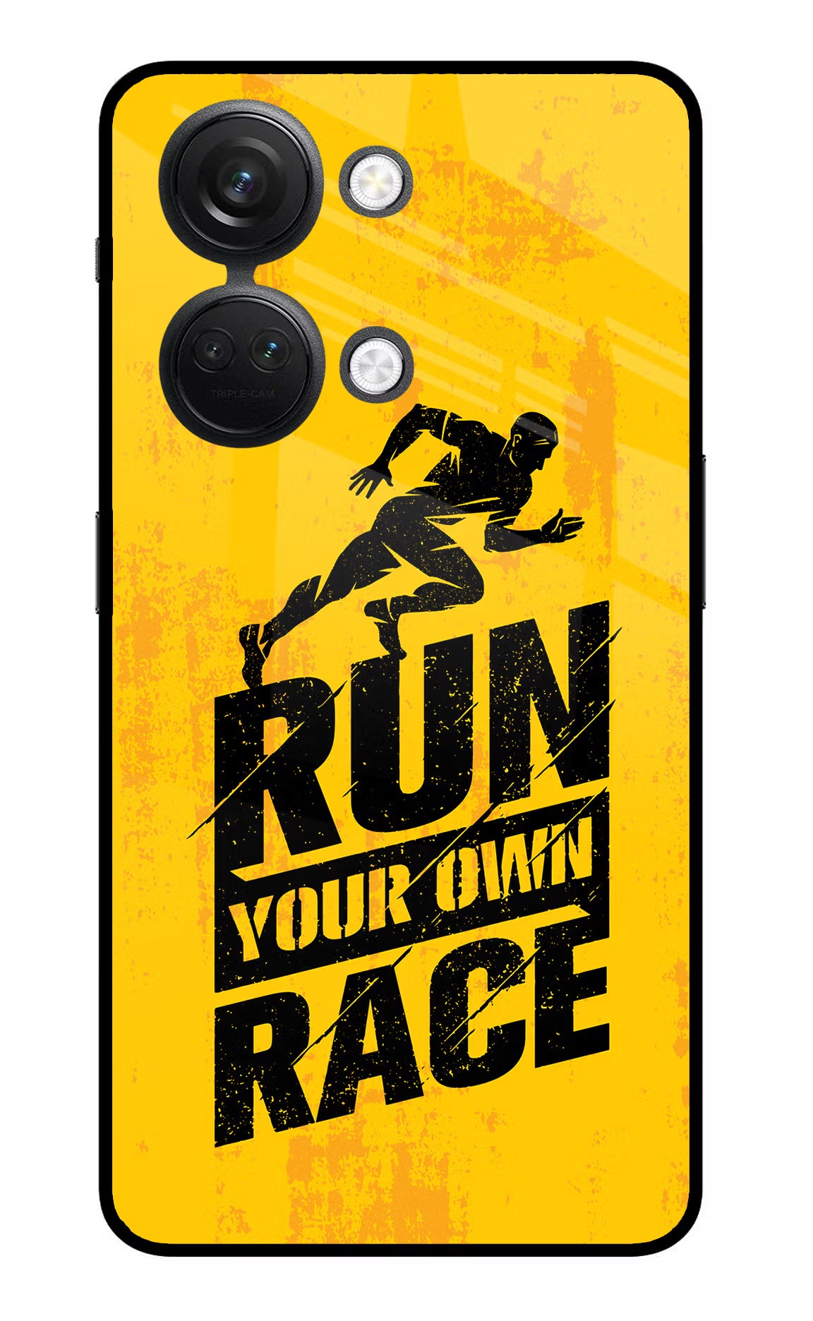 Run Your Own Race OnePlus Nord 3 5G Glass Case Back Cover by Casekaro
