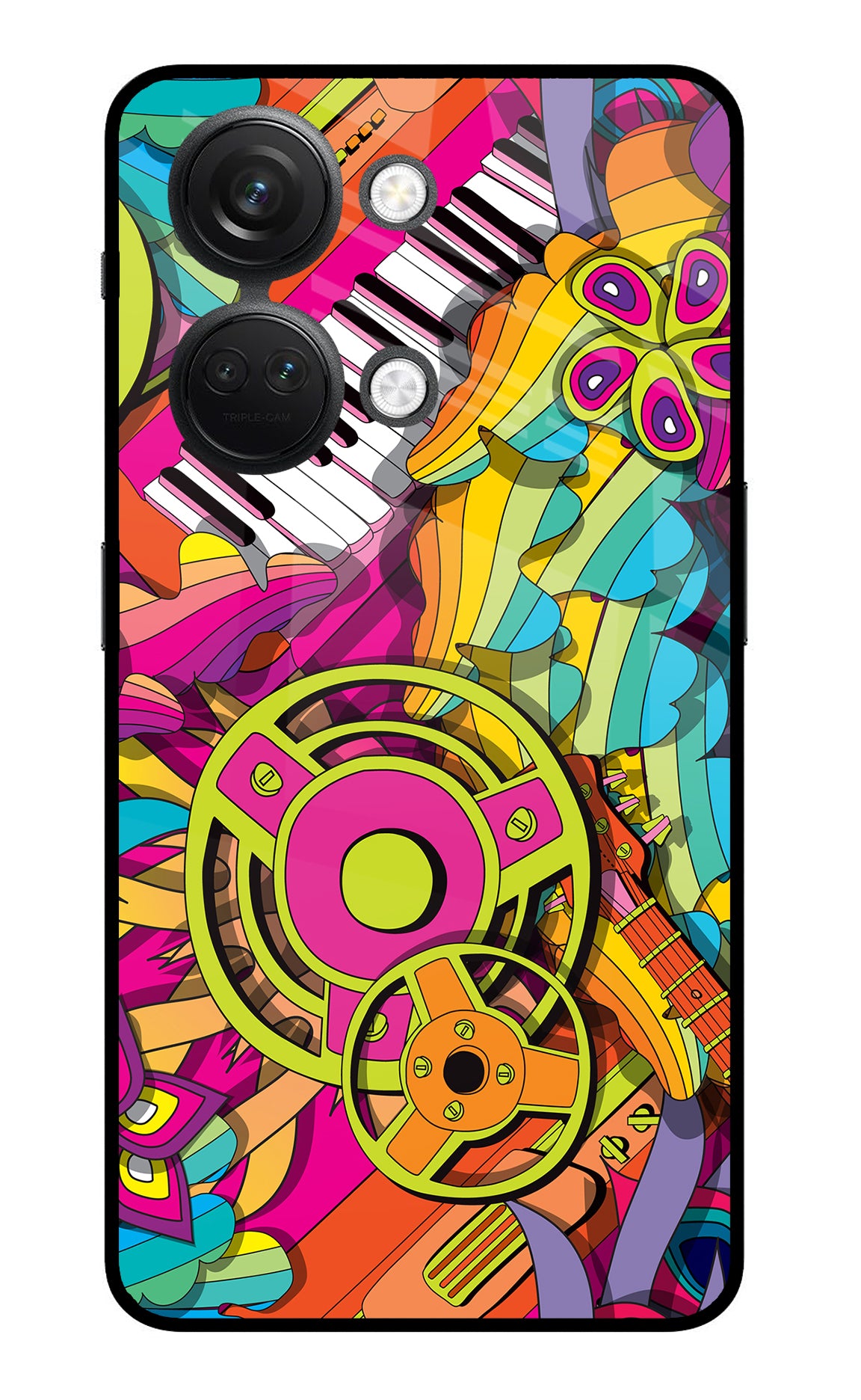 Music Doodle OnePlus Nord 3 5G Glass Case