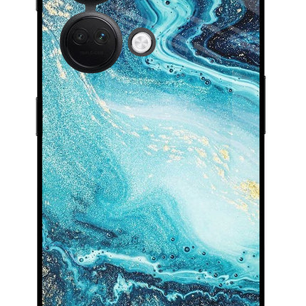 Blue Glitter Marble OnePlus Nord 3 5G Glass Case